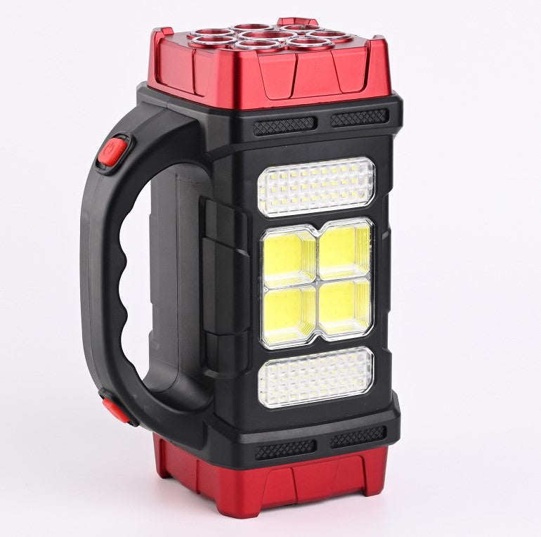 Prijenosna LED svjetiljka, sa solarnim punjenjem, USB, crvena