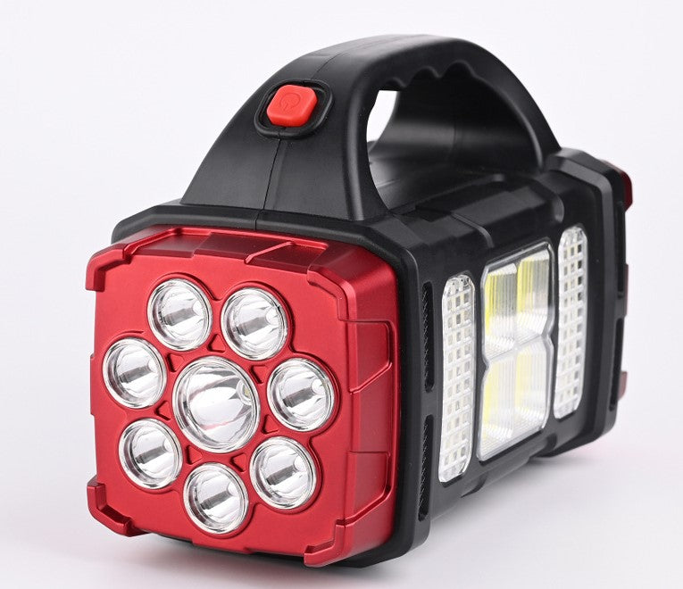 Prijenosna LED svjetiljka, sa solarnim punjenjem, USB, crvena