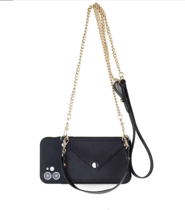 Silikonska maska Crossbody Wallet za iPhone