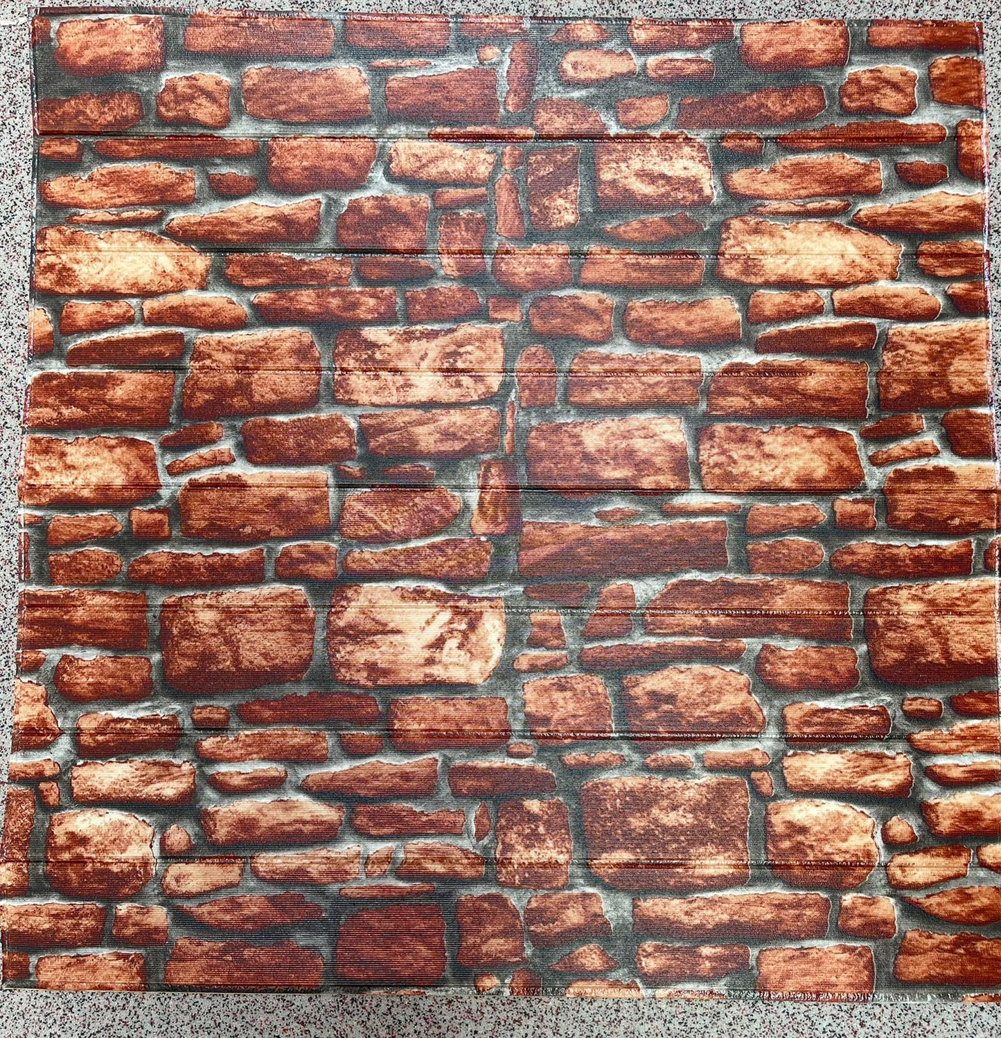 Samoljepljiva tapeta s teksturom cigle, 77 x 70 cm, 3D mekana pjena