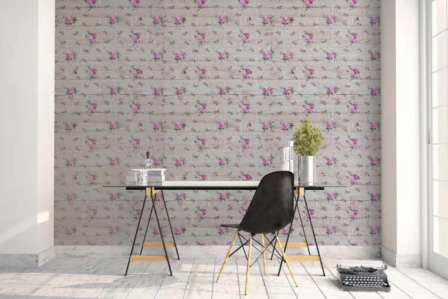 Samoljepljiva tapeta s teksturom cigle, 77 x 70 cm, 3D mekana pjena