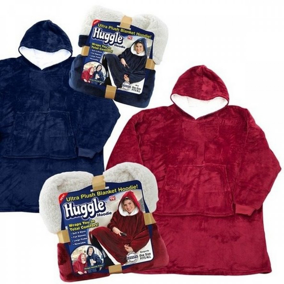 Deka s rukavima s kapuljačom i džepom, Huggle