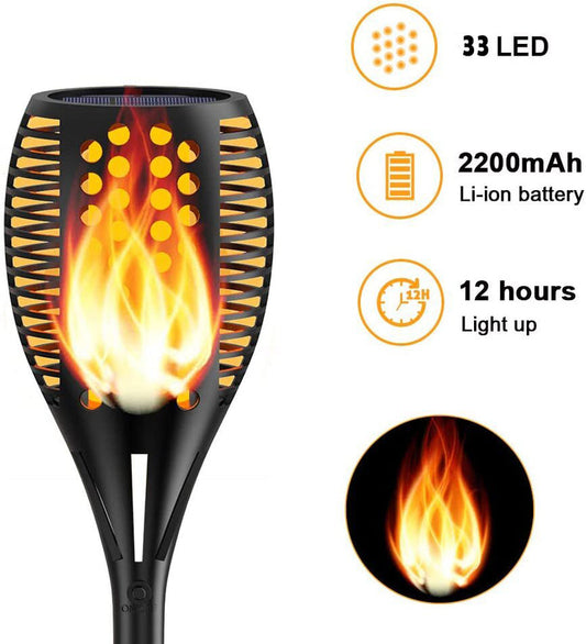 LED LAMPA SA SOLARNIM PANELOM, PLAMENOM, ORIJENTALNI DIZAJN