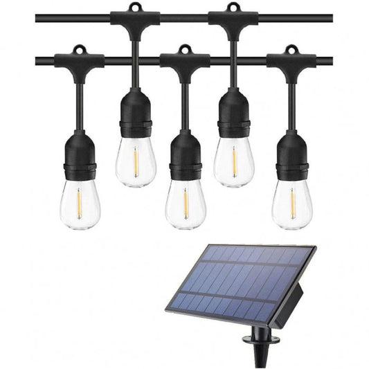 Svjetleći vijenac 10 metara sa 10 LED žarulja i solarnim panelom