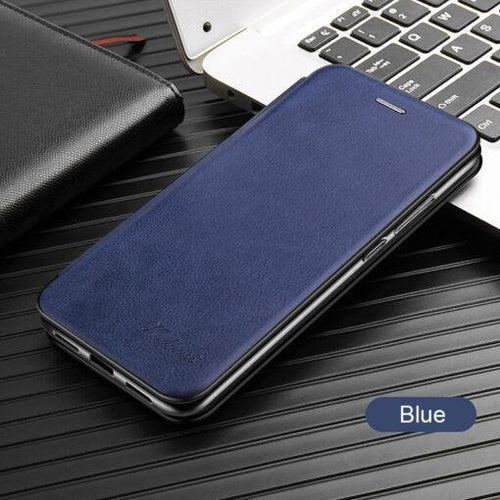 Maska "Flip Leather" sa magnetnim zatvaranjem i podrškom od ekološke kože za Samsung
