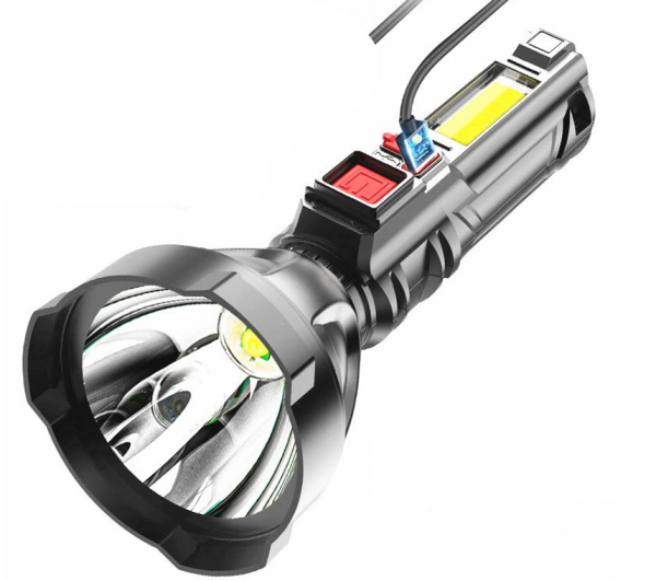 Svjetiljka BL-830 s USB punjenjem, 3 moda, crna
