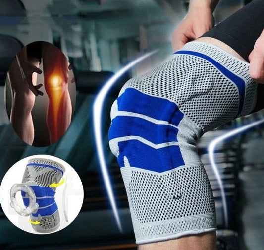 Ortoza za koljena i sportske aktivnosti od prozračnog materijala, s metalnim oprugama
