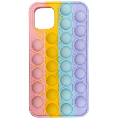 Silikonska maska 'Pop It', antistres, višebojna za iPhone