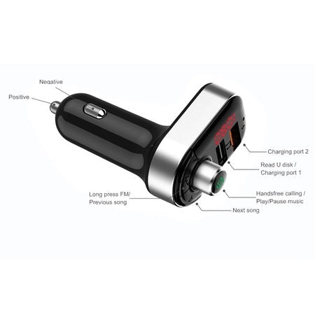 Bluetooth FM modulator, USB brzo punjenje, handsfree, kontrola glazbe i poziva, Maxcell