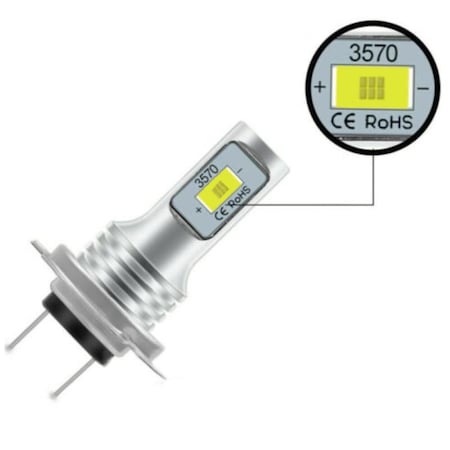 Set od 2 H7 auto žarulje, RUI, 12 LED SMD, žarulja, 160W set, Pure White Light, 6000k, bez ventilatora, kabel