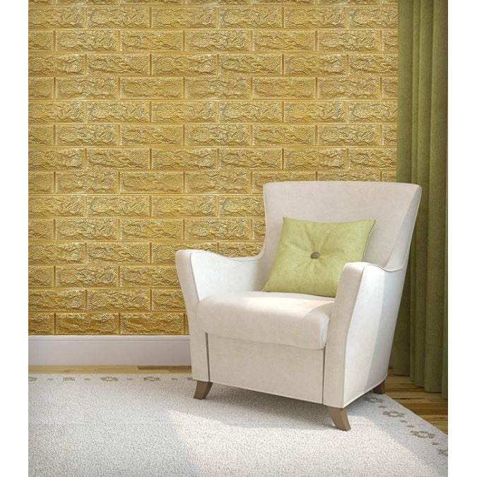 Samoljepljiva tapeta s teksturom cigle, 77 x 70 cm, 3D mekana pjena