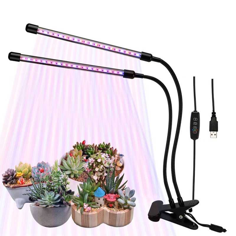 Set od 2 UV lampe, za uzgoj biljaka, 40 LED, USB