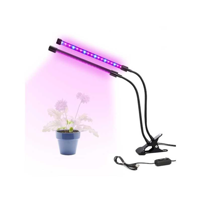 Set od 2 UV lampe, za uzgoj biljaka, 40 LED, USB