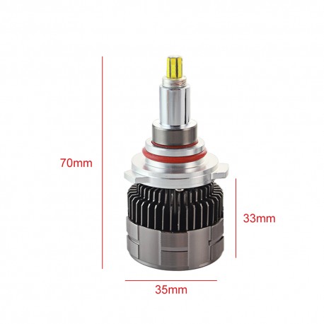 Set od 2 LED diode Auto 360, H7, 45W, 6000 lumena, 6500K, AUTO, 12-24 V, sivo/crveno