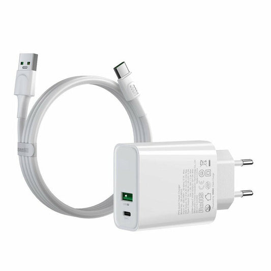 USB PUNJAČ / TYPE-C UTIKAČ PD 18W + USB KABEL ZA PUNJENJE / TYPE-C