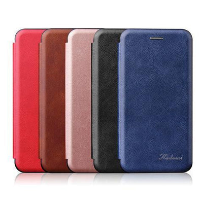 Maska "Flip Leather" sa magnetnim zatvaranjem i podrškom od ekološke kože za Samsung