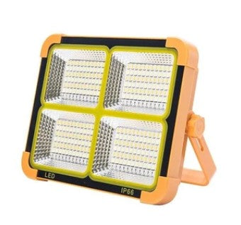 Projektor s integriranom solarnom pločom i vanjskom baterijom, 100 W