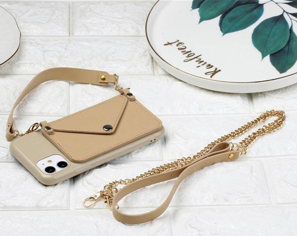 Silikonska maska Crossbody Wallet za iPhone