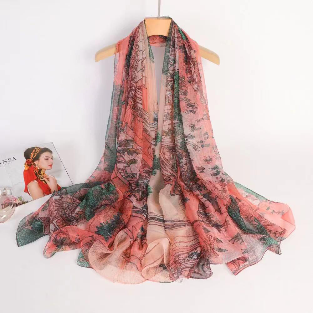 'Touches of Silk' Fantasy šal u obliku vela, 140/200 cm