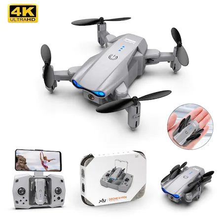 KY906 Dron sa sklopivim rukama, Wi-Fi, Povratak kući, 4K, Live Streaming, crna