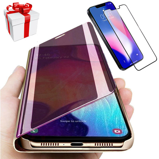 PONUDA Futrola "Flip Mirror" + Full Cover 5D staklena folija za Samsung A, J